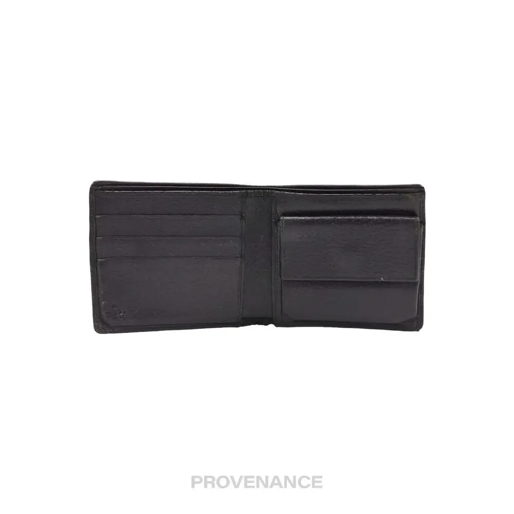 🔴 Gucci GG Bifold Wallet - Black  GG Canvas